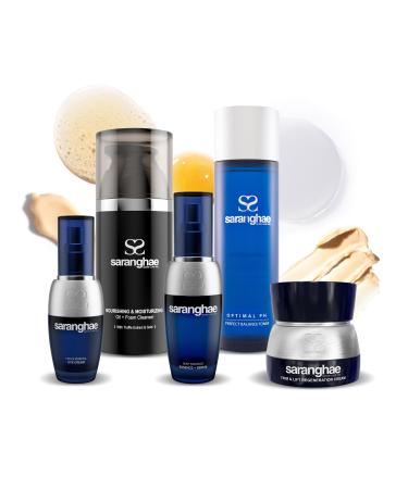 Saranghae Complete 5-Step Anti-Aging Skin Care Set - Cult-Favorite Skin Care Kit for Youthful Radiance! Heal Regenerate and Protect for Visible Results 45-90 Days Supply