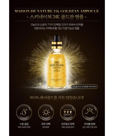 MAISON DE NATURE 24k Goldzan Ampoule 100ml - Premium Korean Skincare | International Shipping Available - Buy Online on GoSupps.com