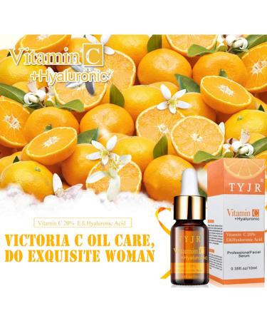 20% Vitamin C Serum for Face - Anti-Aging & Dark Spot Treatment with Vitamin E Hyaluronic Acid & Aloe Vera - Buy Online on GoSupps.com