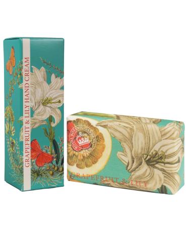 Royal Botanic Gardens KEW Hand Cream & Shea Butter Set - Grapefruit & Lily