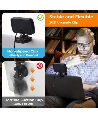 Video Conference & Webcam Lighting for Remote Work, Zoom Calls, Live Streaming - Sturdy Clip On Video Light for Zoom Meetings - Buy Online on GoSupps.com