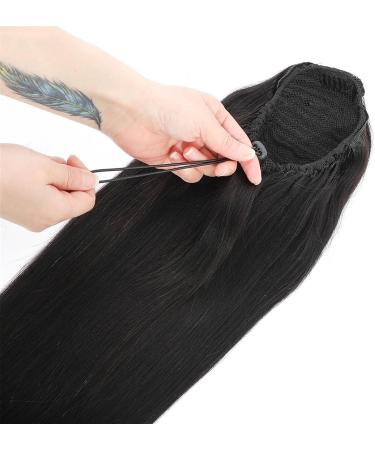 Hair Extensions Ponytail Silk Straight Ponytail Extension Remy Human Hair Clip In Drawstring Ponytail Extensions 8-26" Long Straight Human Hair Ponytail Hairpieces for Women Natural Synthetic Hairpi 18inches Natural Color - Buy Online on GoSupps.com