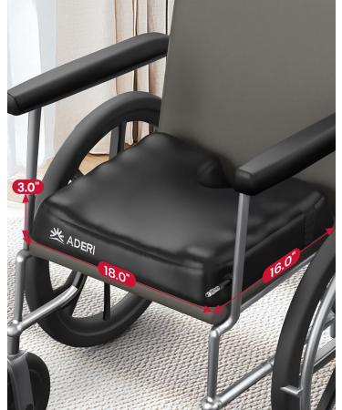 ADERI Airbag Wheelchair Cushion with Ventilation Channels for Pressure Sore - Black - Buy Online on GoSupps.com