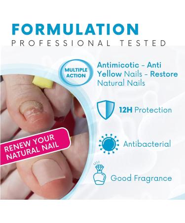 Fungal Nail Treatment for Feet and Hands 12 ml - Professional Made in Italy Strong Toenail Fungus Treatment Prevents Nail Fungus and Restores the Natural Appearance of the Nail. - Buy Online on GoSupps.com