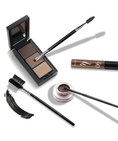 BLEGGEIT Pro Eyebrow Brush and Comb Set Steel Brow Brush, Metal Eyelash Brush, Spoolie Brush, and Angled Brow Brush for Precision Application and Defining Shape (1 PC) - Buy Online on GoSupps.com