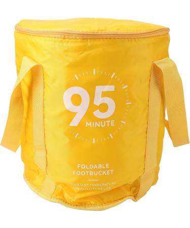 Foot Soaking Bath Bag Lightweight Preventing Tipping Folding Foot Bath Bag for Outdoors for Picnic Water Container (Mango Yellow) - Buy Online on GoSupps.com