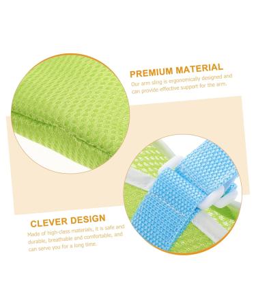 FRCOLOR Arm Sling & Thumb Stabilizer - Adjustable Kickstand Shoulder Support for Kids & Adults - Ideal for Broken Arms & Elbow Injuries - Green - Buy Online on GoSupps.com