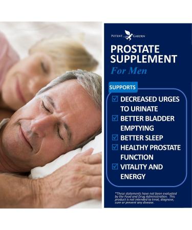 Potent Garden Prostate Support 33 Herbs Including Beta Sitosterol Pygeum and Saw Palmetto for Men Prostate Health Supplements for Men 90 Caps - Buy Online on GoSupps.com