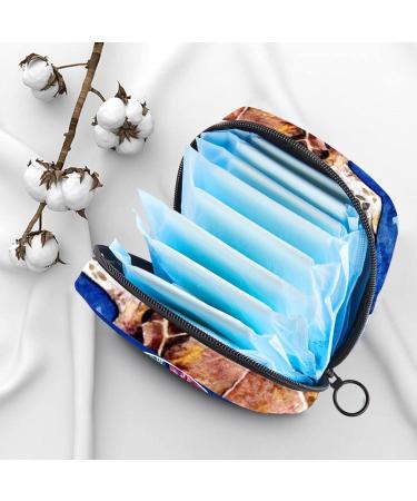 Sea Turtle & Coral Portable Storage Bag for Women & Teens - Menstrual Cup & Pad Holder - Buy Online on GoSupps.com