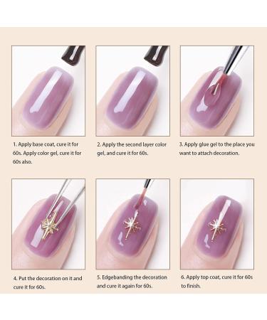 Shop 3 Bags of 18 Styles Gold & Silver Nail Art Studs - Moon Bow-Knot Square Charms & Flat-Back Crystals for 3D Manicure Decoration - Buy Online on GoSupps.com