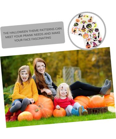 Didiseaon 12 Sheets Halloween Face Lifting Belt Halloween Party Accessories Halloween Stickers for Face Children Face Stickers Grimace Pumpkin Stickers Party Sticker Cartoon Face - Buy Online on GoSupps.com
