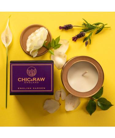 Buy Lavender Lily & Rose Oil Scented English Garden Candle - Large Soy Wax Candle for Home | 70 Hours Aromatic Floral Bliss - Buy Online on GoSupps.com