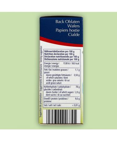 K chle Organic Vegan Round Baking Wafers - 40mm Edible Paper for Macaroons & Gingerbread (23g Pack of 1) - International Shipping Available - Buy Online on GoSupps.com