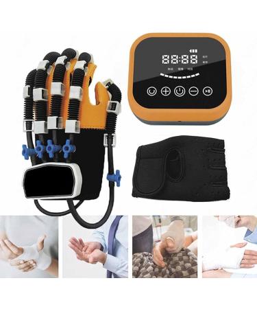 Rehabilitation Robot Gloves Finger Straightening Brace Guard for Stroke Hemiplegia Hand Function Recovery Right-XL