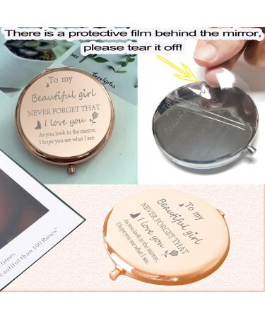 Mini Silver Compact Mirror: Perfect Girl's Birthday Gift - Makeup Purse Mirror - Buy Online on GoSupps.com