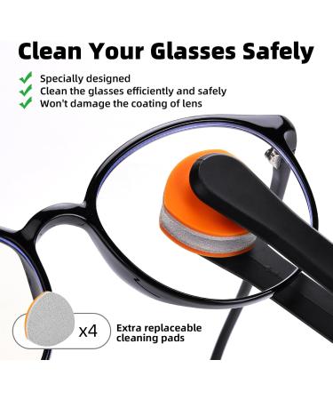 Glasses Cleaning Kit - Anti Fog Wipes & Lens Cleaner Spray with Microfiber Cloth | Eye Glass Repair Kit with Screws & Screwdriver | Portable Eyeglass Cleaner Tool - Light Black - Buy Online on GoSupps.com