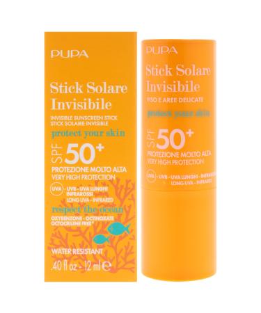 Invisible Sunscreen Stick SPF 50 Plus by Pupa Milano for Unisex - 0.4 oz Sunscreen