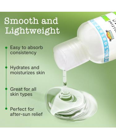 USDA Organic Aloe Vera Gel 12 oz - 100% Pure Cold Pressed Hand Harvested - Skin & Hair Care Sunburn Relief - Chemical-Free Made in USA - Buy Online on GoSupps.com