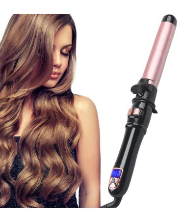 Aibeau Automatic Rotating Hair Curler 28MM Curling Iron with LCD Display 100-220 Large Barrel Beach Hair Waver Curling Wand for Waves Beach Curls 1H Auto Off Gift for Women