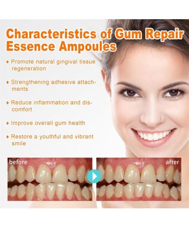 Gum Repair Treatment Ampoules | Gum Repair Essence Ampoules | Gum Repair Essence Ampoules Teeth Whitening Serum Ampoule Toothpaste Teeth Repair Protect Gums (3Box) - Buy Online on GoSupps.com