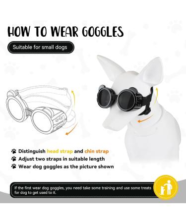 Stylish Panda UV Glasses for Small Dogs - Eye Protection & Windproof Cat Glasses - Buy Online on GoSupps.com