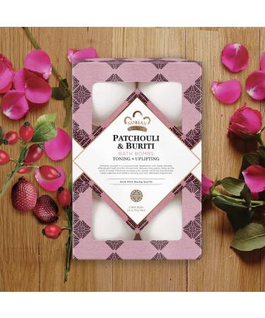 Buy Nubian Heritage Patchouli & Buriti Bath Bombs - Set of 6 (1.6 oz Each) for Relaxation & Luxury | Shop Now! - Buy Online on GoSupps.com