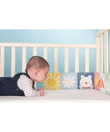 Baby Steps Angel Bear Black White High Contrast Baby Soft Cloth Book Tummy Time Toys Baby Safe Mirror Teether Early Educational for Infants Toddlers Sensory 0-3 Yrs Newborn Crinkle Book for Babies - Buy Online on GoSupps.com