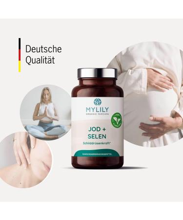 MyLILY Thyroid Power - Vegan Thyroid Support with Iodine Selenium & Folate for Fertility | 90 Vegetarian Capsules - Buy Online on GoSupps.com