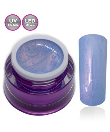 Premium Color Gel Pastel Pearl Aliceblue - Blue-Purple UV Nail Gel (5ml) | International Shipping - Buy Online on GoSupps.com