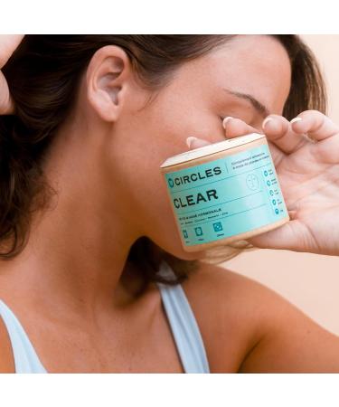 Circles Clear Detox Treatment for Skin and Body - Herbal and Mineral Supplement for Hormonal Acne in Adults - Vegan - Burdock Nettle Zinc Rosemary - 60 Capsules - Buy Online on GoSupps.com