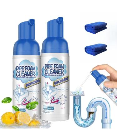 YugouDrain Cleaner Get Out Foaming Drain Cleaner Yu-gou Foam Drain Cleaner Powerful Sink and Drain Cleaner Foam Clog Remover for Kitchen Drain (2pcs)
