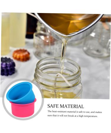 Lurrose Silicone Container Set - 8pcs Melting Pot for Silicone Wax Reusable Accessories & Easy to Clean - Ideal for Robot Toy & Depilatory Wax - Buy Online on GoSupps.com