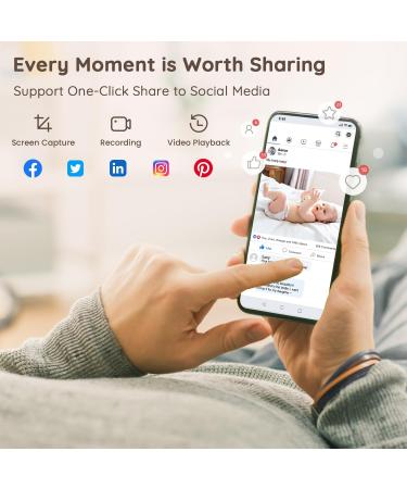 BOIFUN 1080P Wifi Video Baby Monitor Camera with App Control, Motion Detection, Night Vision - Smart Baby Monitor for Android/iOS Smartphone - Buy Online on GoSupps.com