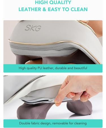 SKG 6D Deep Tissue Neck Massage Device - Pain Relief for Neck Shoulders & Legs | Ideal Gift for Men & Women | Home & Office Use - Buy Online on GoSupps.com