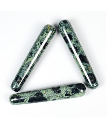 Natural stone crystal rod hand-carved massage tab medicinal crystal pelvic floor muscle exercise postpartum tool 3 pieces + green