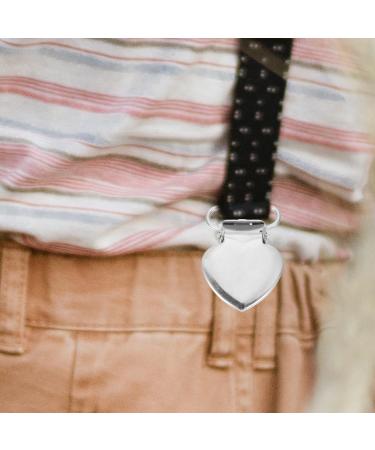 PopetPop 120 STK Peach Heart Cable Clips | Sofa Cushion & Pacifier Holders | Rustproof Steel Clips for Newborns - Buy Online on GoSupps.com