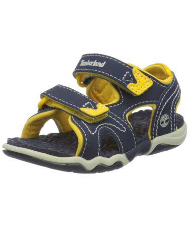 Timberland Unisex Kid's Adventure Seeker 2 Strap (Toddler) Open Toe Sandals 6 UK Navy/Yellow