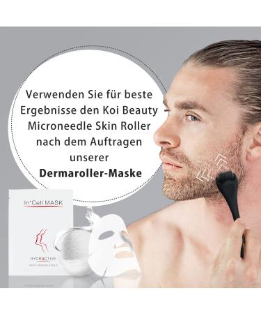 Koi Beauty Dermaroller 0.25mm - 540 Titanium Needles for Beard Hair & Skin Care | Microneedling at Home for Men & Women - Buy Online on GoSupps.com