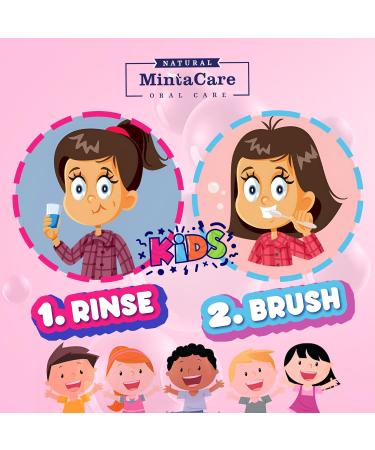 All Natural Organic Oil Pulling for Kids - Fluoride & Alcohol Free Mouthwash - Bubble Gum Flavor - 8oz Made in USA - Promotes Gum & Oral Health - Buy Online on GoSupps.com