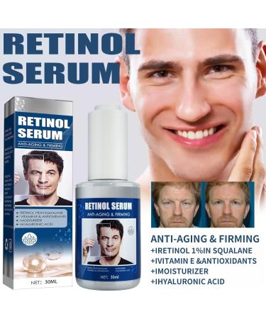 TBeautfave Retinol Serum for Men High Strength Anti-Aging Serum with Hyaluronic Acid Retinol Moisturiser Serum Face Serum for Fine Line and Wrinkles Skin Repair Serums Skincare - Buy Online on GoSupps.com