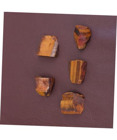 KOMBIUDA Rock Mineral 5pcs Tigers Tigers Eye Stone Eye Gemstone African Decor Natural Tiger's Eye African Gemstone Rock As Shown Size 2 - Buy Online on GoSupps.com