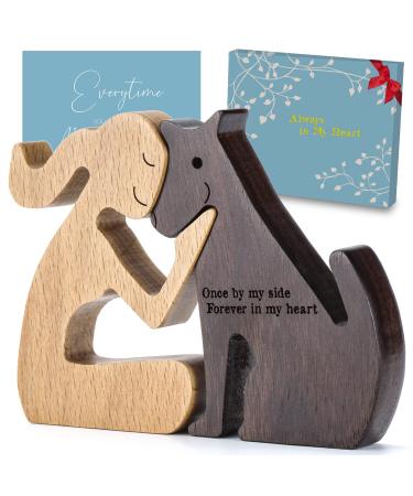 THYGIFTREE Dog Memorial Gifts for Loss of Dog, Dog Remembrance Gifts, Pet Loss Gifts, Dog Loss Sympathy Gifts, Dog Passing Away Gifts, Pet Memorial Gifts for Dog Loss Pet Condolences Gifts Forehead to forehead