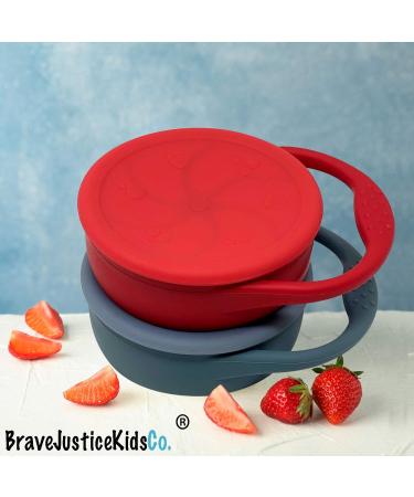 BraveJusticeKidsCo. Snack Attack Replacement Lid | 2 Pack | Universal Collapsible Snack Cup - Buy Online on GoSupps.com
