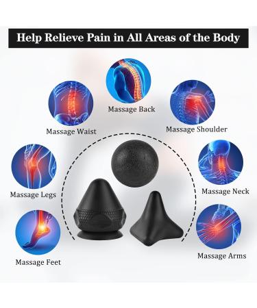 Wugu Trigger Point Presser Set | Effective Muscle Pain Relief Massager with Suction Cup Bag for Neck Back Shoulder & Arm Tension - Buy Online on GoSupps.com