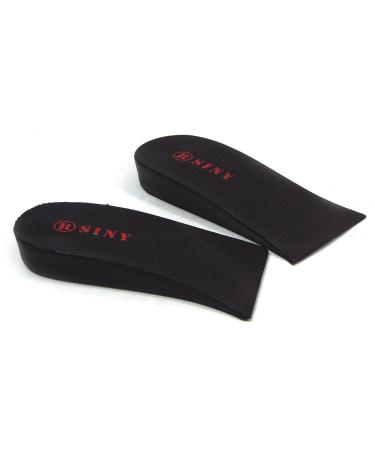 SINY  1-Layer (2cm) Height Increase Taller Shoe Insoles Pad Cushion for Men Women Black Heels Inserts