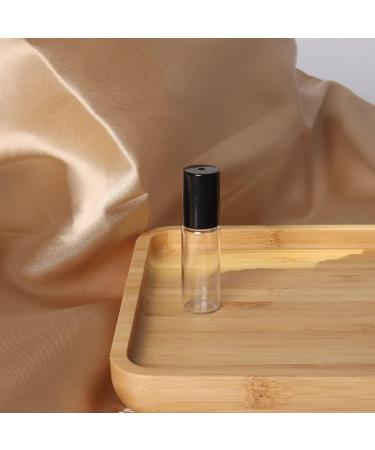 TOPSKY 24-Pack 5ml Transparent Roll-On Glass Bottles - Refillable Essential Oil Lotion & Perfume Containers with Stainless Steel Roller Balls - Buy Online on GoSupps.com