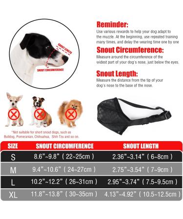 Adjustable Soft Muzzle for Dogs | Anti-Poison Bait Mesh Design for Small Medium & Large Breeds | Bite & Chew Protection - Buy Online on GoSupps.com
