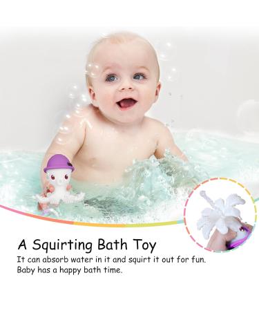 Shop Mombella Octopus Baby Bite Toy - Soft Silicone Teether for 6-18 Months Perfect Gift for Soothing Gums Purple Violet - Buy Online on GoSupps.com