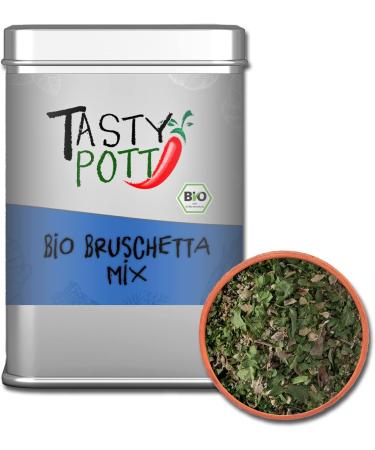 Jeske Sports Supplies Tasty Pott Herb mixtures 1 I spices I herbs I spice mixtures I herbs I spices I spice powder Bio Bruschetta Mix without garlic 90 g - Buy Online on GoSupps.com