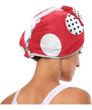 Graffiti Color Points Hair Towel 2 Pack | Super Absorbent Quick Dry Hair Turbans for Women & Girls - Buy Online on GoSupps.com